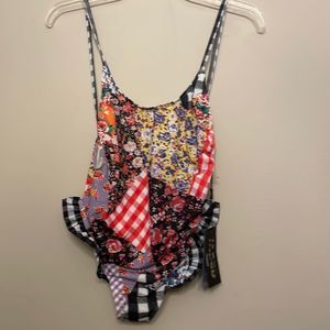 NWT Gingham Patchwork Frill Swimsuit by Jaded London 6
